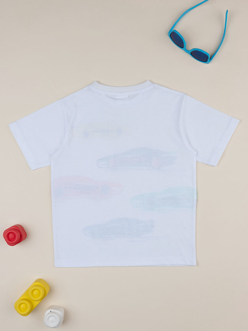 T-shirt "macchine" de manga curta para rapaz - Prénatal