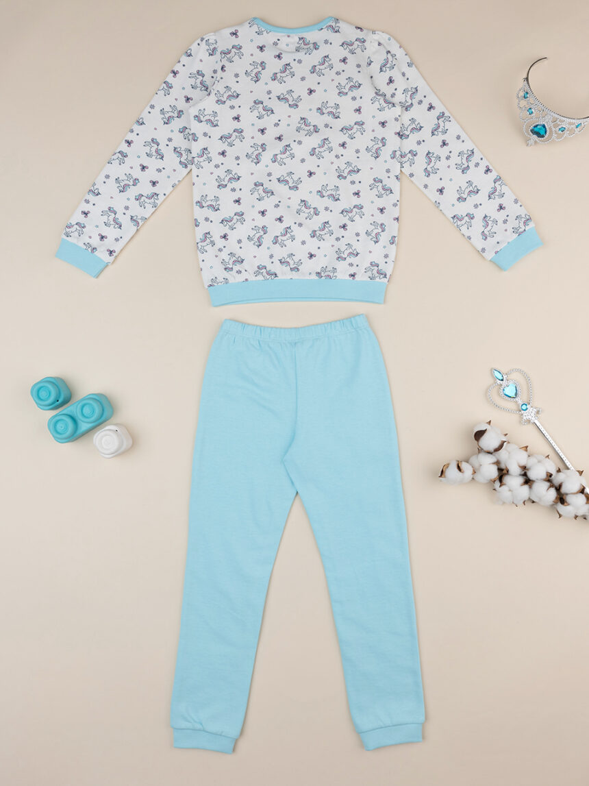 Pijama de unicórnio azul bebé - Prénatal