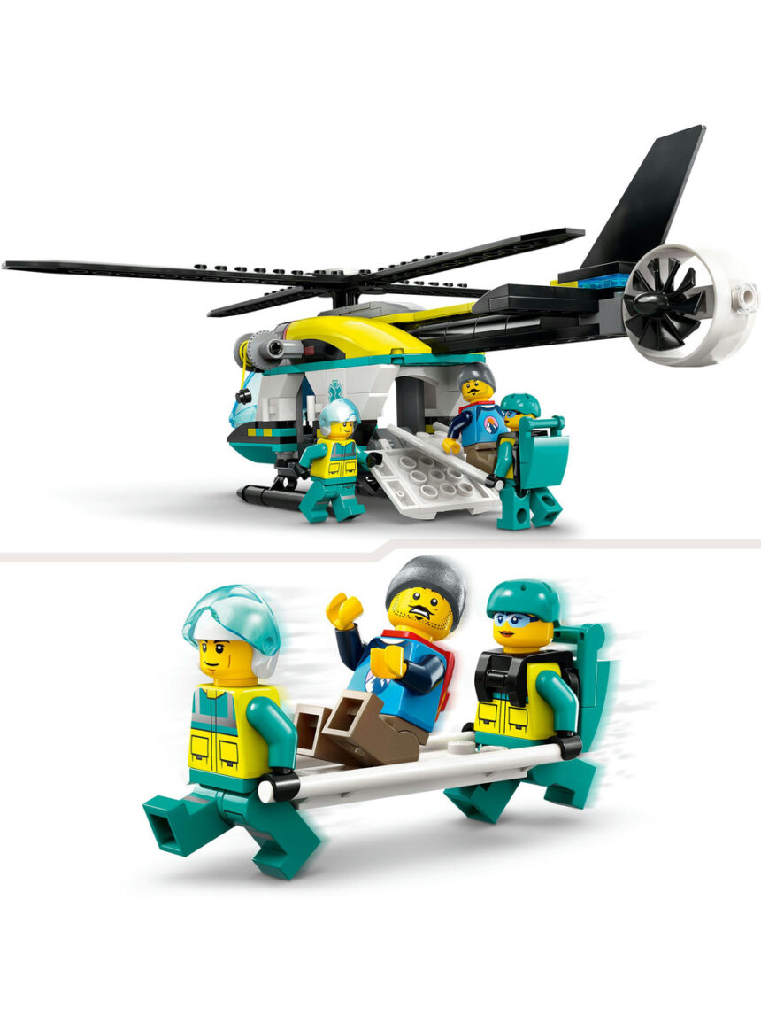 Helicóptero de resgate de emergência - 60405 - lego city - LEGO