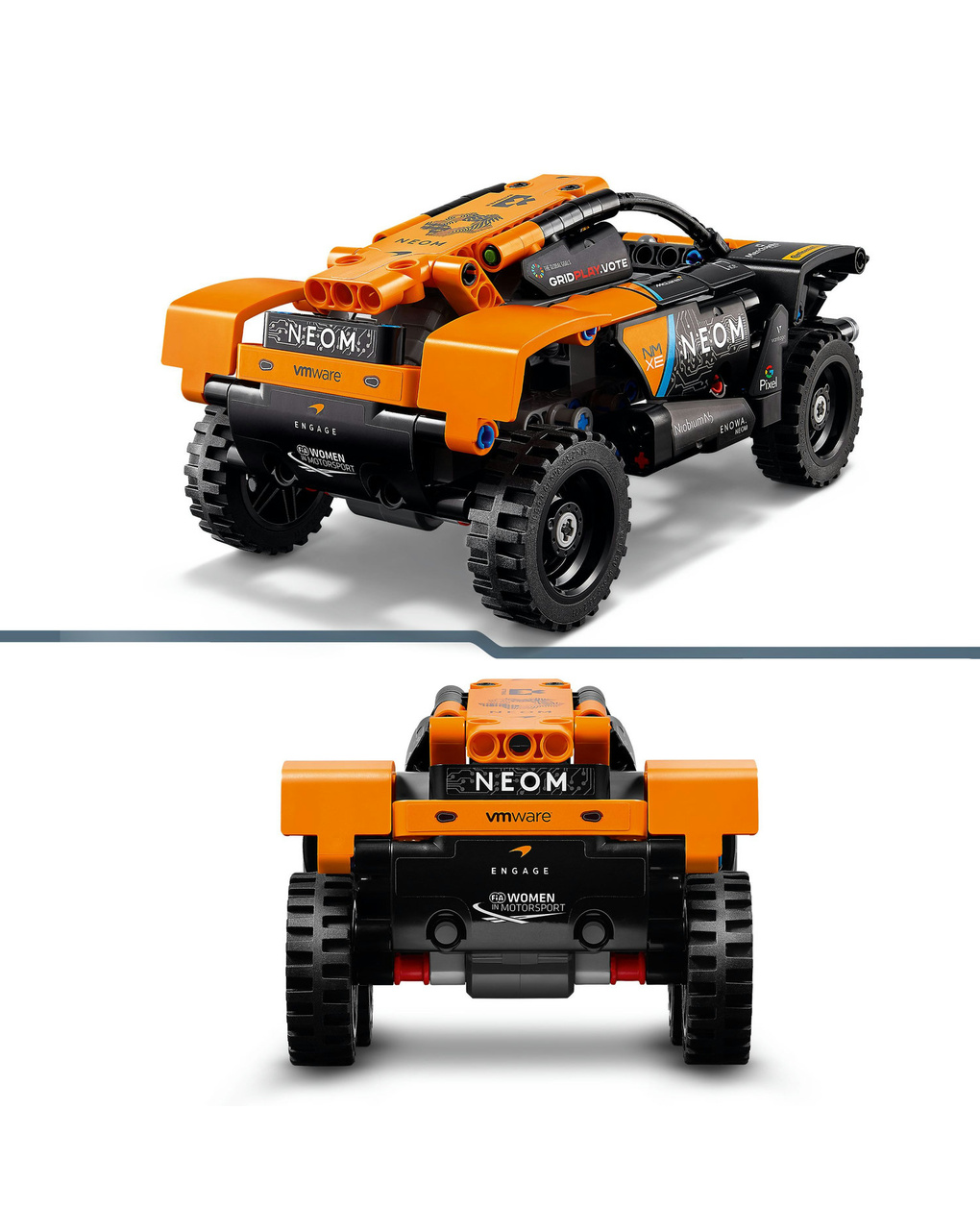 Carro de corrida neom mclaren extreme e - 42166 - lego technic - LEGO