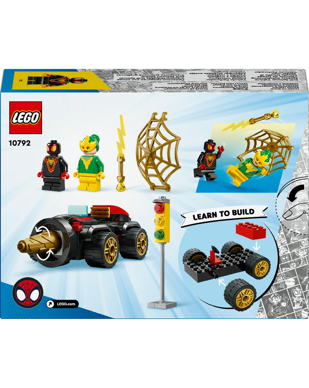 O aranha e os seus amigos o veículo de perfuração do homem-aranha 10792 - lego - Lego Spidey