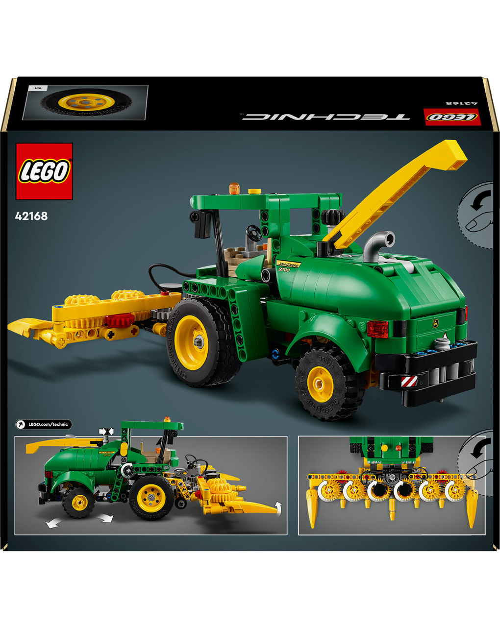 Ensiladora john deere 9700 - 42168 - lego technic - LEGO