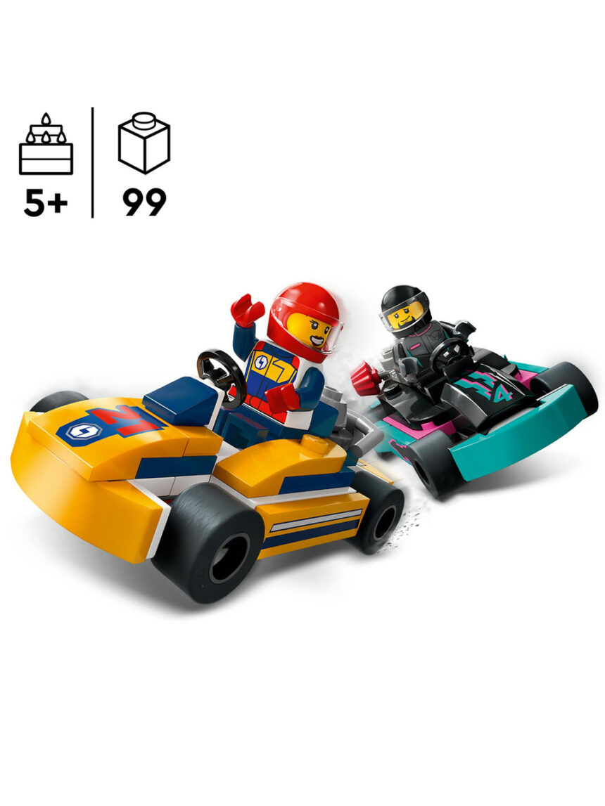 Go-kart e pilotos - 60400 - lego city - LEGO