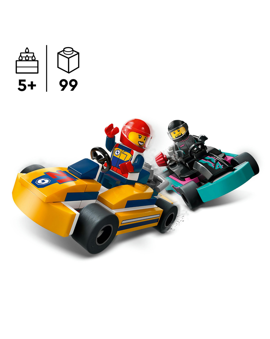 Go-kart e pilotos - 60400 - lego city - LEGO