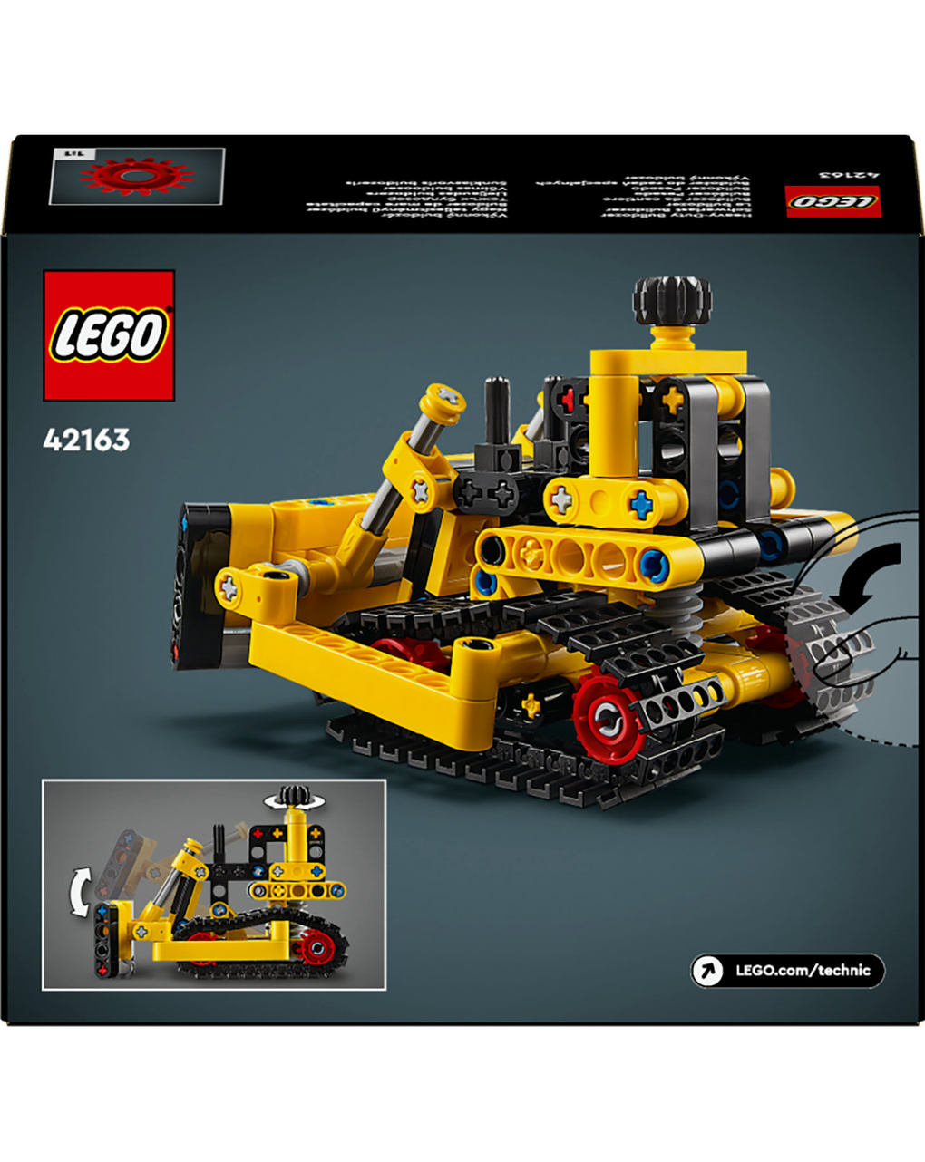 Bulldozer para estaleiro - 42163 - lego technic - LEGO