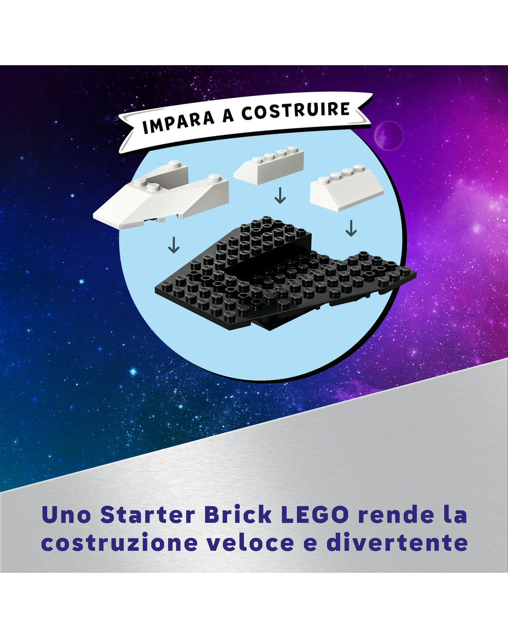 Descoberta do vaivém espacial e do asteroide - LEGO