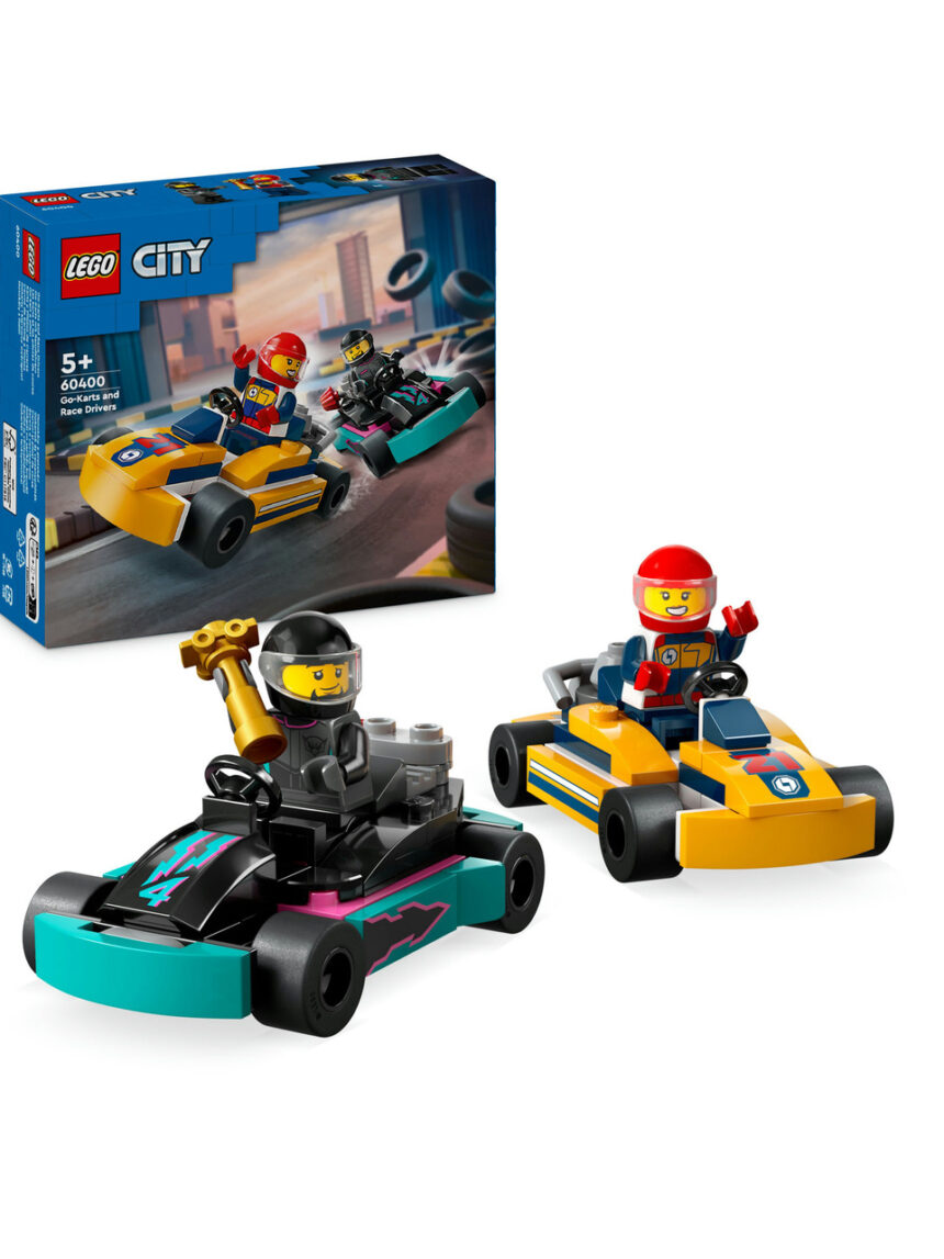 Go-kart e pilotos - 60400 - lego city - LEGO