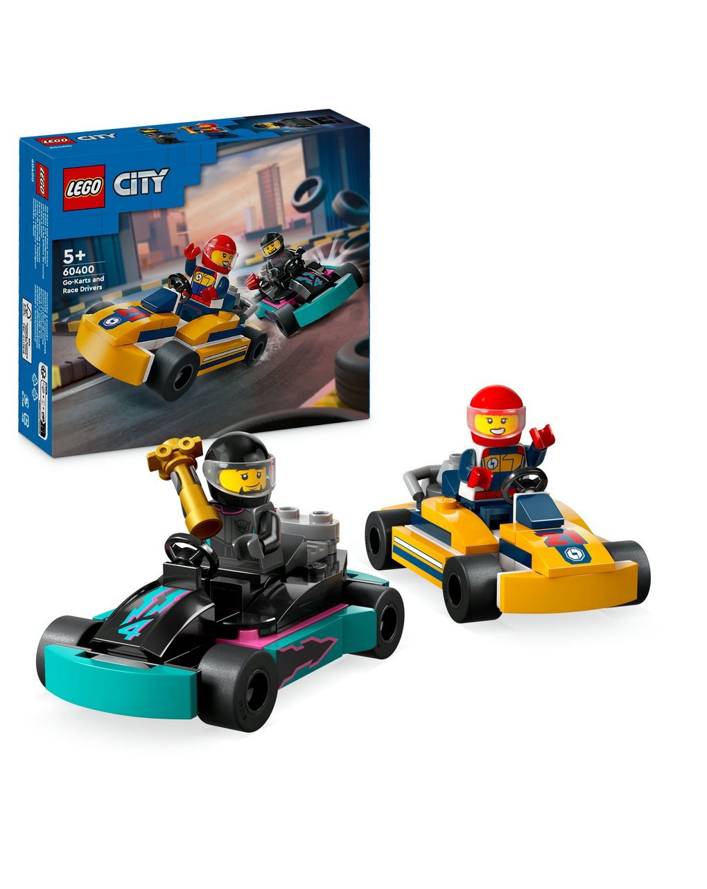 Go-kart e pilotos - 60400 - lego city - LEGO