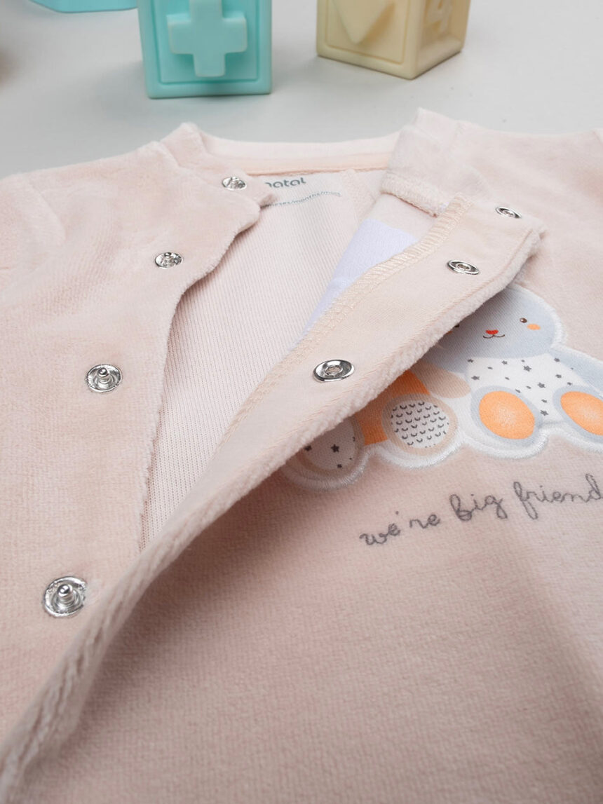 Baby smile baby baby beige sleepsuit - Prénatal