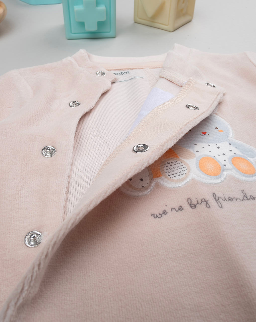 Baby smile baby baby beige sleepsuit - Prénatal