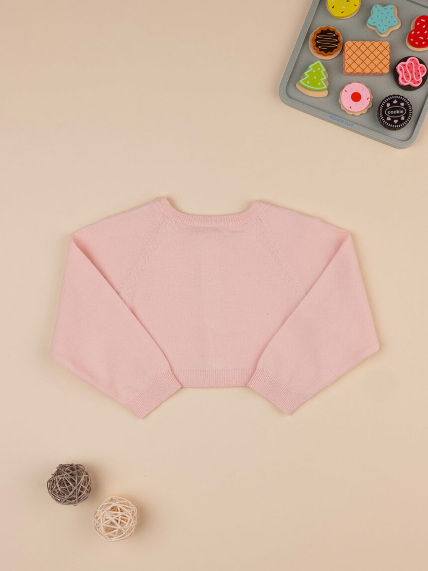 Casaco de malha tricot bimba rosa - Prénatal