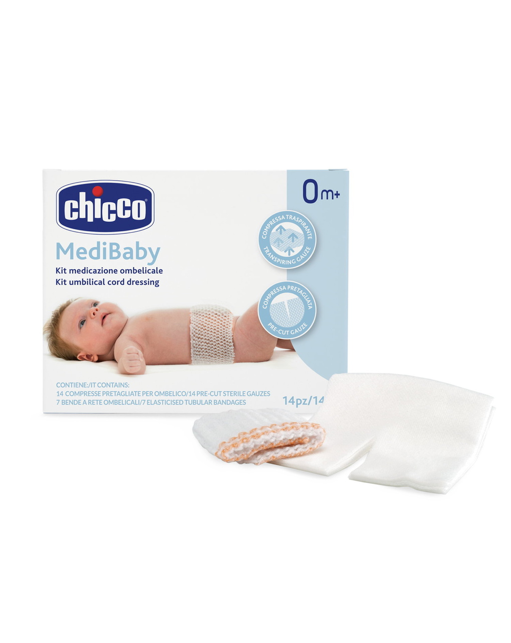 Kit de pensos umbilicais 0+ m - chicco - Chicco