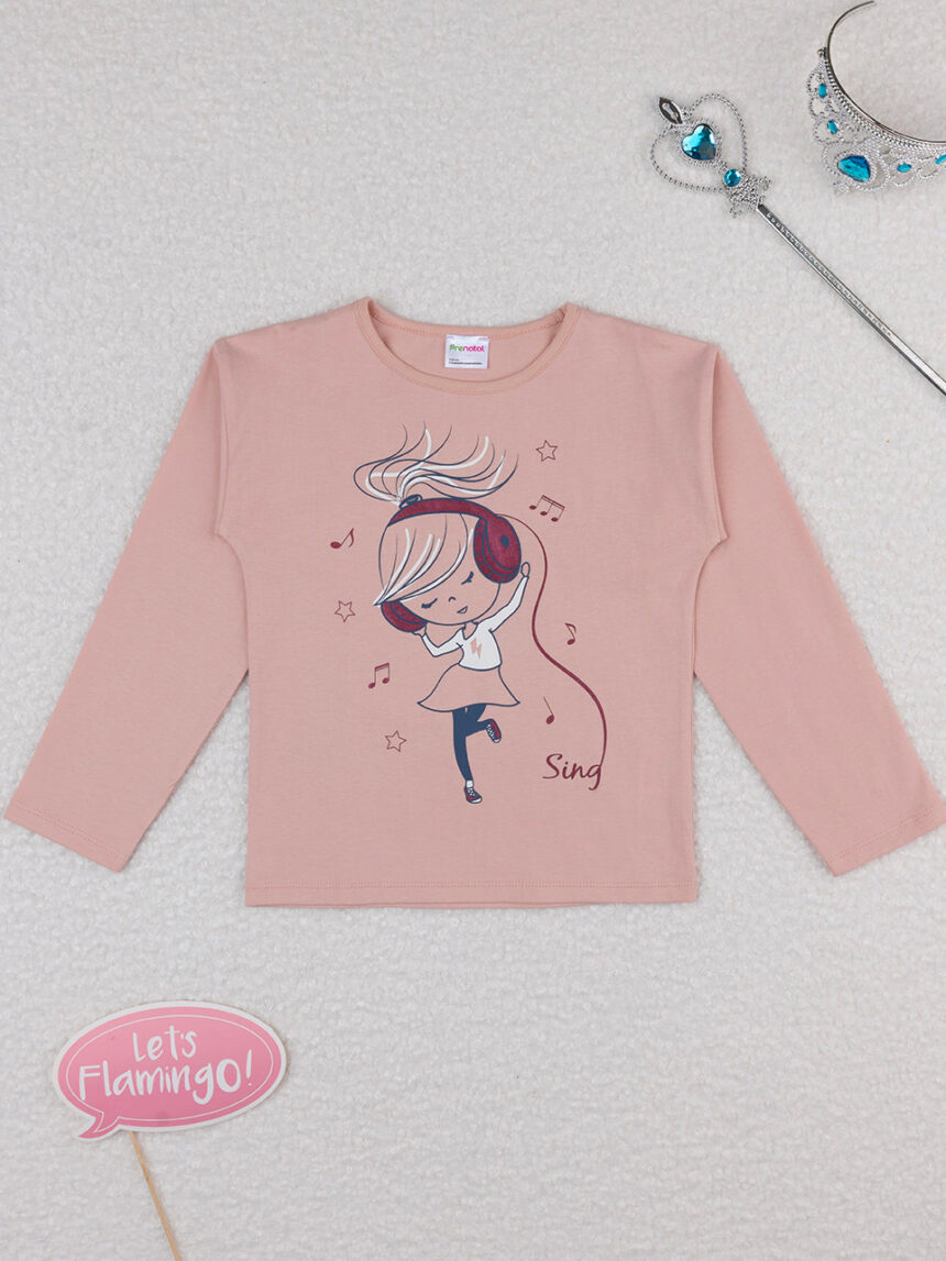 T-shirt jersey bimba rosa - Prénatal