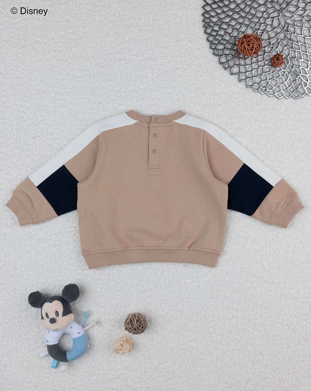 Camisola do mickey mouse para rapaz castanha - Prénatal