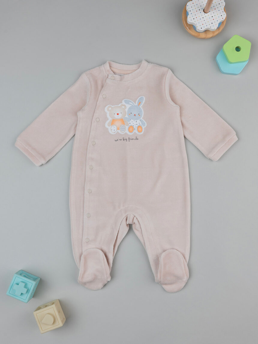 Baby smile baby baby beige sleepsuit - Prénatal