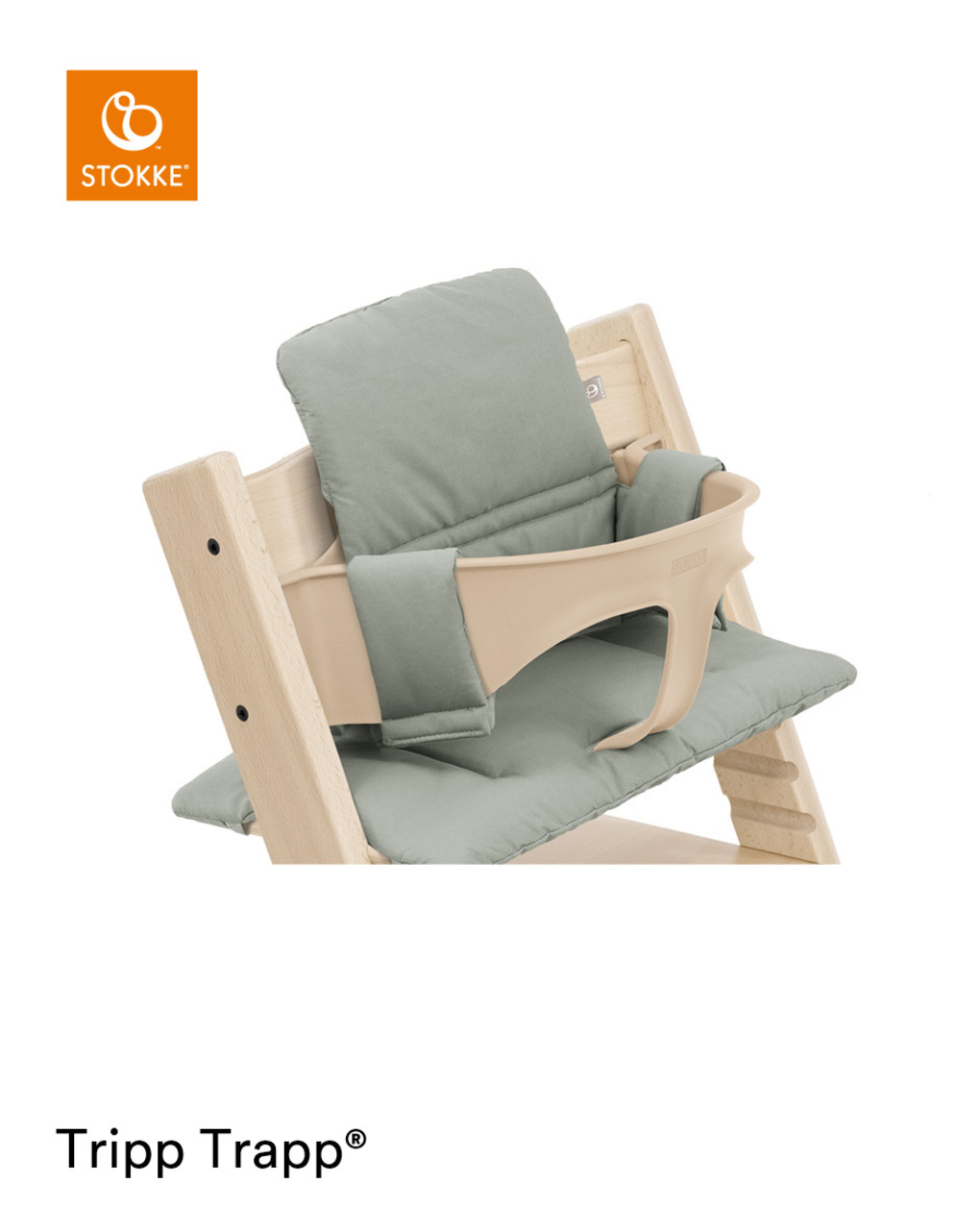 Almofada tripp trapp® classic verde glaciar - stokke® - Stokke