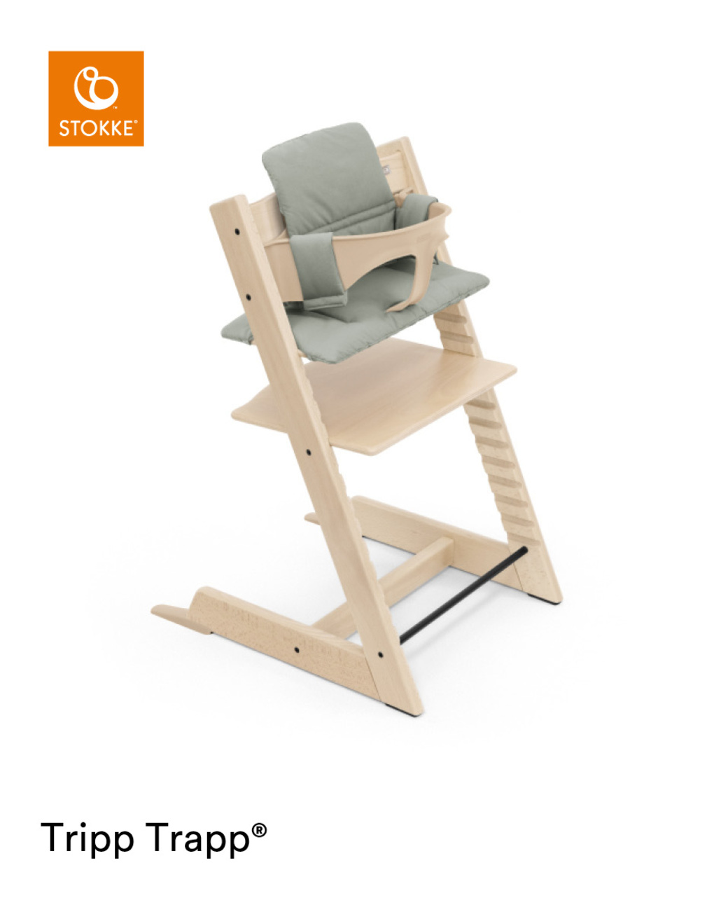 Almofada tripp trapp® classic verde glaciar - stokke® - Stokke