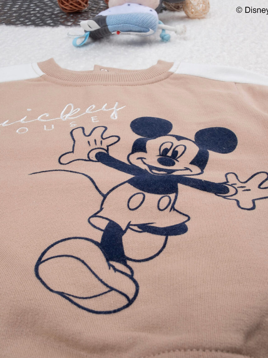 Camisola do mickey mouse para rapaz castanha - Prénatal