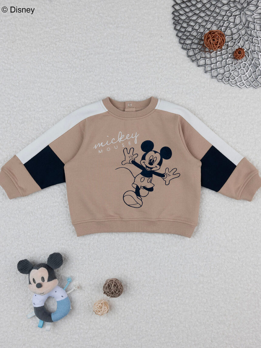 Camisola do mickey mouse para rapaz castanha - Prénatal