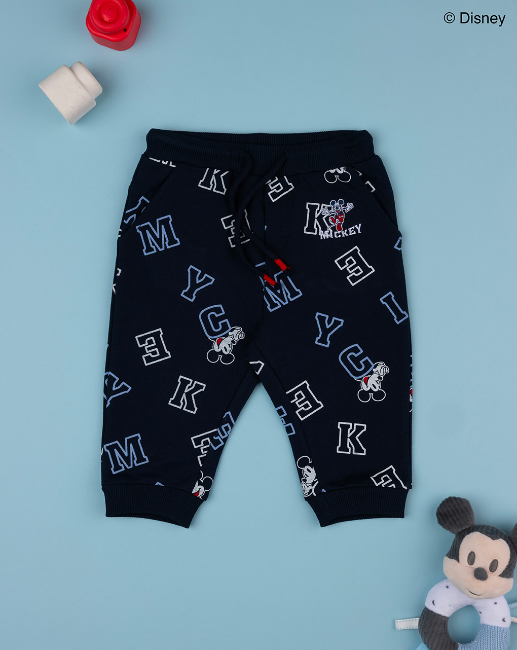 Calças mickey mouse azul bebé - Prénatal