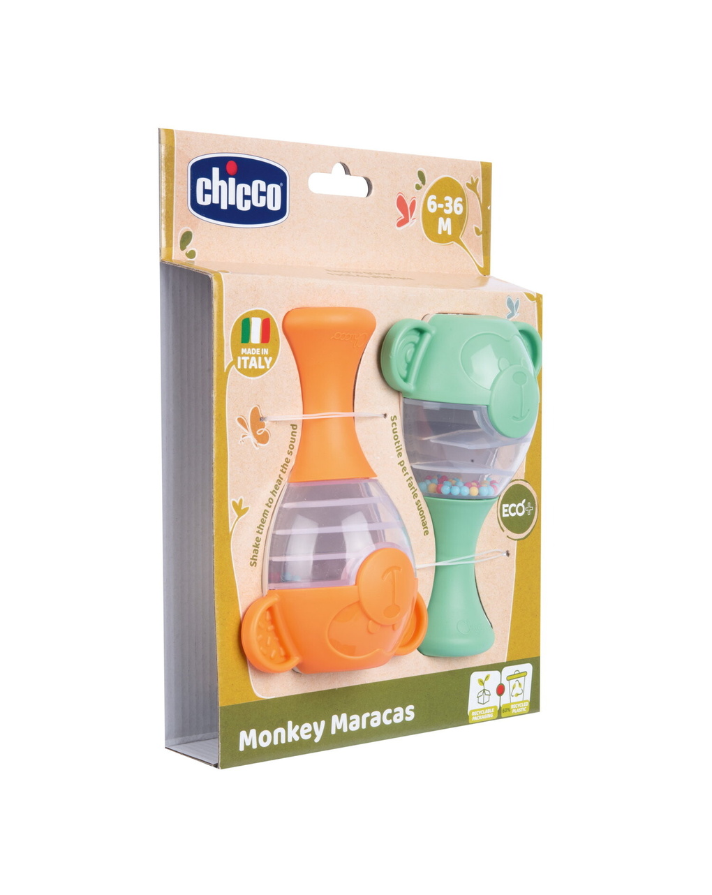 Brinquedo maracas eco+ - 6m+ - chicco - Chicco