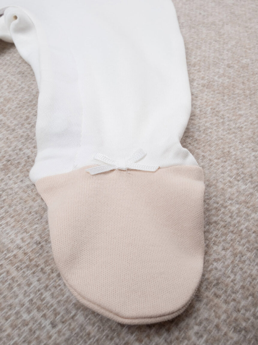 Fato de dormir branco "coelhinhos" para bebé menina - Prénatal