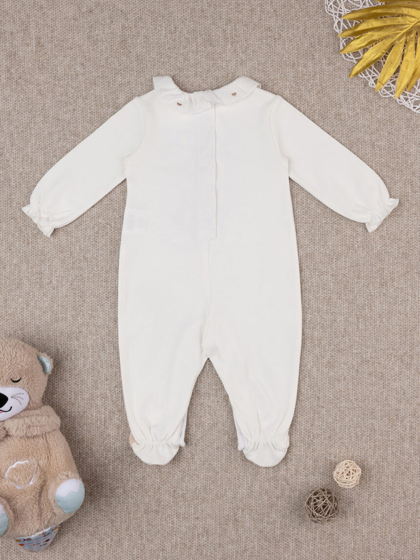 Fato de dormir branco "coelhinhos" para bebé menina - Prénatal