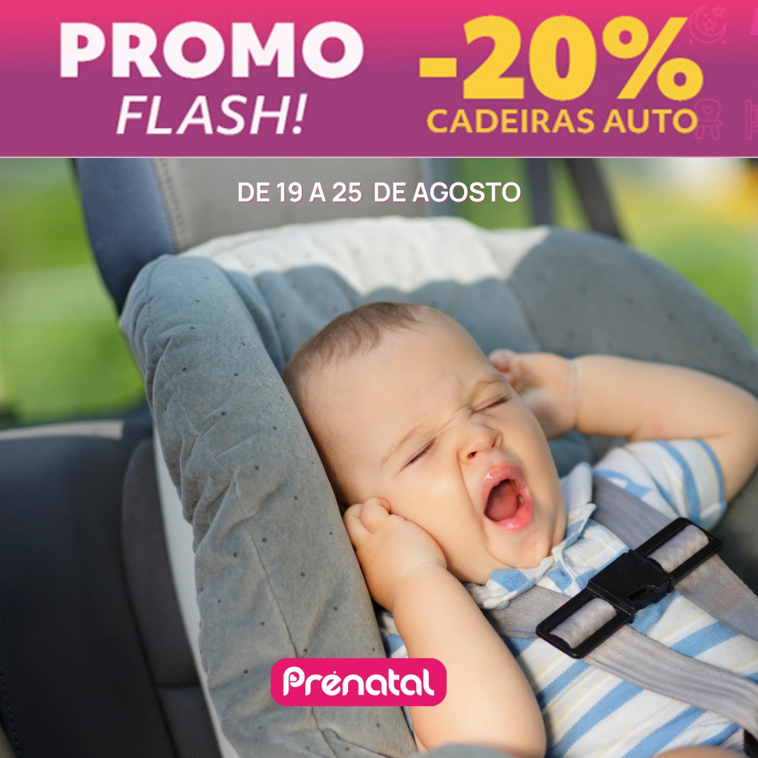 ⚡ Promo Flash: -20% de desconto em cadeiras auto&#8230;